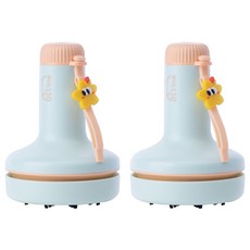올리네 책상 지우개 충전식 청소기 C타입, 그린, 2개