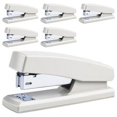 優良選品 簡約辦公用品 釘書機, 白色, 6個
