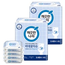 깨끗한나라 닥터비데 화장실용 물티슈 오리지널 캡형, 55g, 46매, 8개