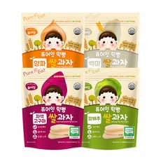 Pure Eat 綜合米餅 B款 4包組, 紫薯口味+高麗菜口味+洋蔥口味+白米口味, 1組