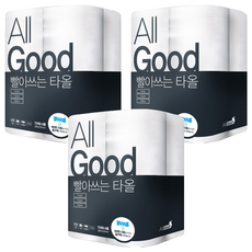 All Good 可水洗廚房紙巾, 75張, 12捲