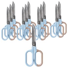 NUSIGN 雙手通用剪刀 中型 NS056, 12個, 雙色藍