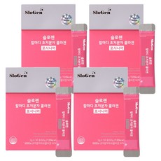 슬로젠 칼마디 초저분자 콜라겐 포시니어 30p, 60g, 4개