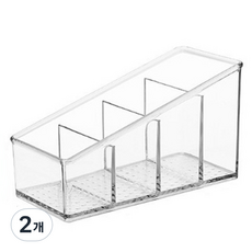 Irang Irang 4層遙控器多用途收納盒, 2個, 透明