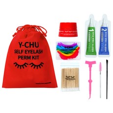 Y-Chu Season 3 無膠睫毛燙髮套裝 3 次全套, 混合色, 1套