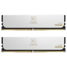 十銓 T-CREATE EXPERT 引領者 32G 白色 2個 DDR5-6000 CL34 電腦記憶體, 1組