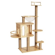 Horla 賀啦 生活家具用品 貓跳台 60*40*135cm, 竹色, 1個