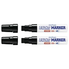 munhwA Jumbo 油漆麥克筆 黑色 15mm, 1色, 2個