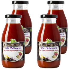살레미피나 유기농 푸타네스카 파스타 소스, 250g, 4개