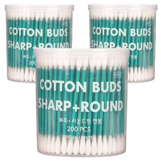 Urban Reeves 美容棉籤圓形+尖頭, 200件, 3個