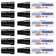 munhwA Jumbo 油漆麥克筆 黑色 15mm, 1色, 顏色:黑色