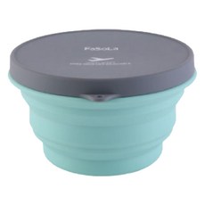 FaSoLa 食品級FDA鉑金矽膠多功能摺疊碗, 綠色, 1個