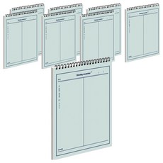 뮤니드 IS SPRING 세로 상철 2분할 노트, 그린, 8개