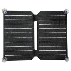 AUTOMAXX 25W 可折疊便攜式高效能太陽能板 輕便攜帶 防水防塵 高效轉換 附透明吸盤4個, 黑色, 1個