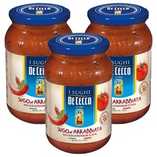 DE CECCO 得科 蕃茄香料辣味義大利麵醬, 400g, 3個