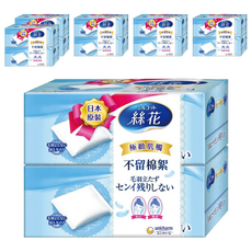 Silcot 絲花 極緻肌觸化妝棉, 日本原裝, 四角封口設計, 不留棉絮, 絲質觸感, 164片, 6組