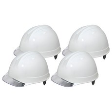 DONGMYUNG 建築工地 頭部保護 盔型 透明窗 安全帽 DMS-D-3002 AM-831, 象牙白, 4個