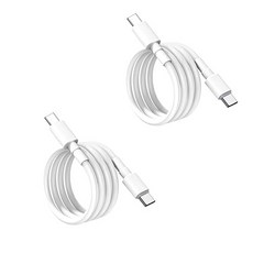 피플더샵 초고속 충전 C to C 케이블 20W PD, 1.5m, 화이트, 2개