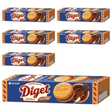 ORION 好麗友 夾心消化餅 巧克力口味, 6盒, 98g