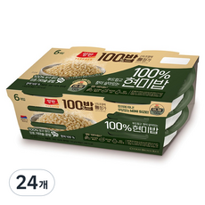 양반 100% 현미밥, 24개, 130g