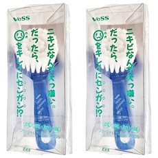 VESS洗臉刷F-502BL 溫和清潔毛孔 深層清潔 柔軟刷毛, 藍色, 2支