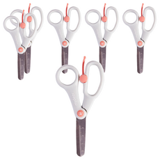 mideer 兒童多功能省力剪刀 MD-3320, 珊瑚粉, 6把