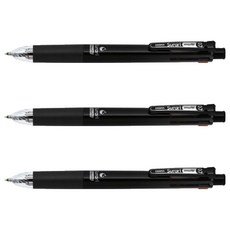 제브라 스라리 멀티펜 B4SA11 0.7mm, 블랙, 3개