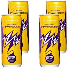 COMEBEST 康貝特 Power BOMB爆能 能量飲料, 225ml, 4罐