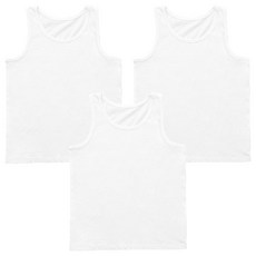 BASE ALPHA ESSENTIALS 男童100%純棉日常背心 3件組