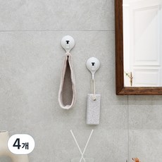 spider loc 緊湊型掛鉤, 白色, 4個