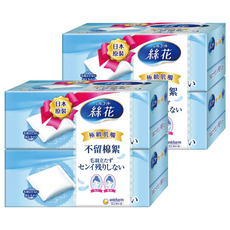 Silcot 絲花 極緻肌觸化妝棉, 日本原裝, 四角封口設計, 不留棉絮, 絲質觸感, 164片, 2組