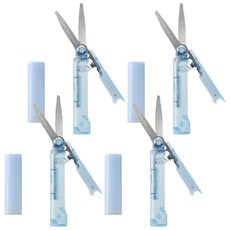파스티 PLUS 가위 트위기 파우치 SC-100PF, 블루, 4개