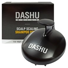 DASHU 頭皮洗髮梳 黑色, 強健髮根頭皮養護, 1個