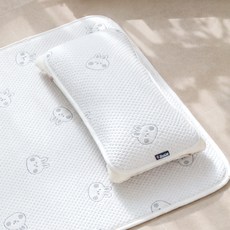 마니또 듀라론 아이스 냉감 아기 베개 패드, 바니그레이, 1개
