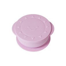 小太陽 Mother's Corn 矽膠碗, 420ml 巨大容量嬰幼兒餐碗, 1入, 薰衣草紫