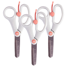 mideer 兒童多功能省力剪刀 MD-3320, 珊瑚粉, 3把