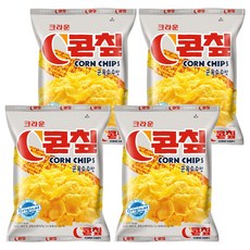 콘칲 크라운 C콘칲 군옥수수맛, 70g, 4개
