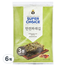 만전김 슈퍼초이스 파래김, 60g, 6개