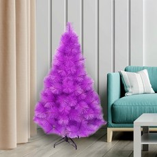耶誕特級松針葉聖誕樹 裸樹 不含飾品不含燈, 紫色, 1個