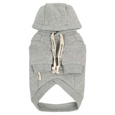 Grooming Dog 寵物刷毛連帽T恤, 灰色