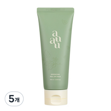 auau 綠色植萃撕拉面膜 100ml, 1入, 5個