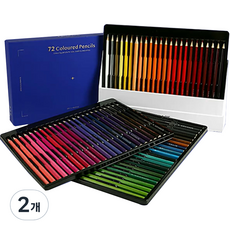 ARTTRACK 프리미엄 유성 색연필, 72색, 2개