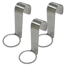 Eluo 不鏽鋼瓶罐吊掛鉤 3個, 銀色, 1組