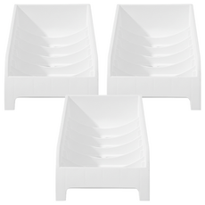 碗盤收納架 PP材質 適用於直徑26cm以內的盤子/碟子 12.5cm以內的碗, 1組, 白色