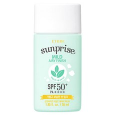 ETUDE Sunprise Airy Finish溫和輕盈礦物防曬乳 SPF50+ PA++++, 55ml, 1瓶