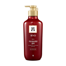 RYO 呂 韓方頭皮瞬效修護洗髮精 染燙受損 紅瓶 山茶花香, 550ml, 1瓶