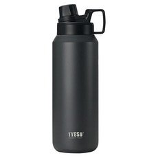 TYESO 泰碩 304不鏽鋼磨砂系列運動水壺, 黑色, 1個, 750ml