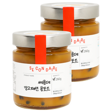 SECONDAIRE 無糖芒果百香果法式果醬, 260g, 2個