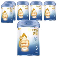 Wyeth 惠氏 illuma 啟賦 幼兒成長專用配方奶粉 3號 HMO 1~3歲, 850g, 6罐