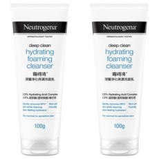 Neutrogena 深層淨化保濕洗面乳, 100g, 2條